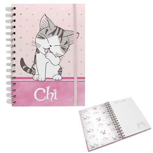 Stationary - Chi's Sweet Home - Purrty in Pink Spiral Notebook