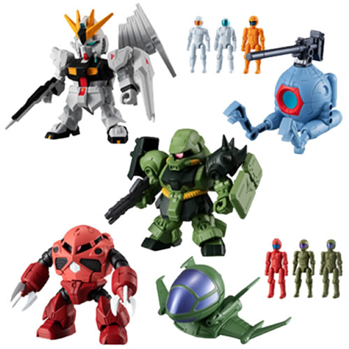 Mobile Suit Gundam Figures - 10pc Micro Wars Series 03 Display