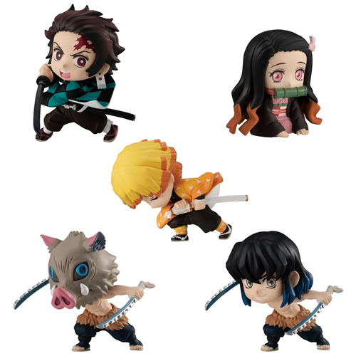 Demon Slayer Figures - 10pc Adverge Motion Display