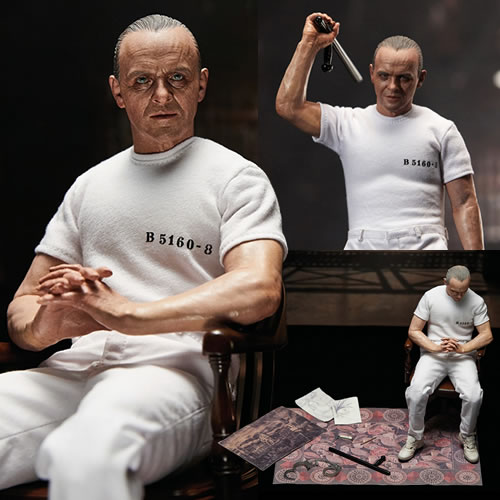 The Silence Of The Lambs Figures - 1/6 Scale Hannibal Lecter (White Prison Uniform Version)