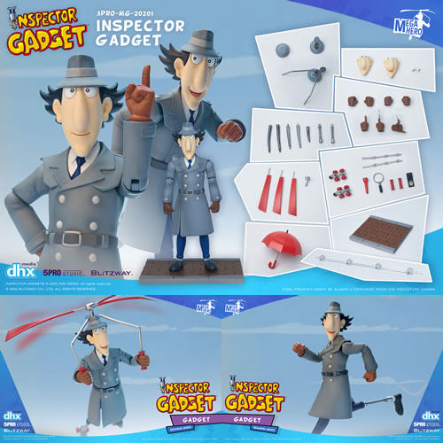 Megahero Figures - Inspector Gadget - 1/12 Scale Inspector Gadget