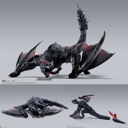 S.H. MonsterArts Figures - Monster Hunter - Nargacuga