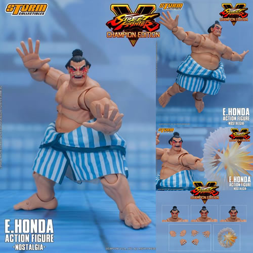 Street Fighter Figures - 1/12 Scale E. Honda (Nostalgia Costume) (Street Fighter V)