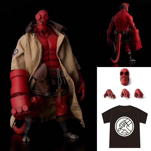 Hellboy Figures - 1/12 Scale Hellboy (BPRD Shirt) Exclusive Version