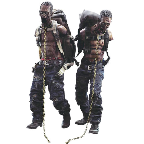 The Walking Dead Figures - 1/6 Scale Michonnes Pet Walker Twin Pack