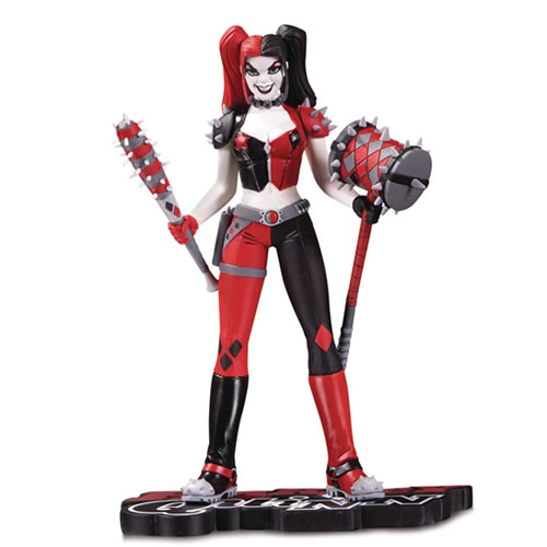 Red, White & Black Statues - Harley Quinn By Amanda Conner