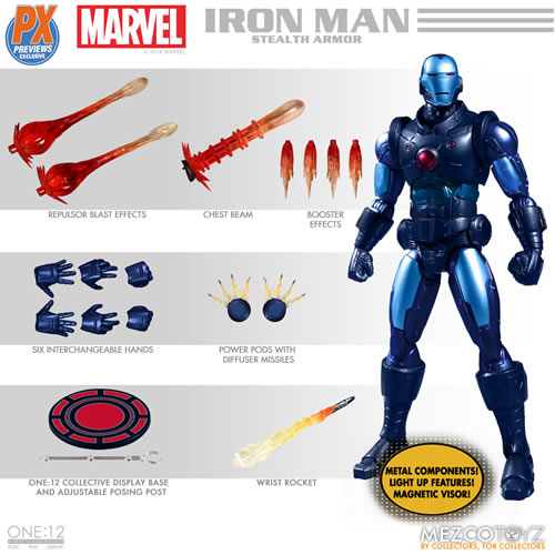 One:12 Collective Figures - Marvel - Stealth Armor Iron Man Exclusive Figure