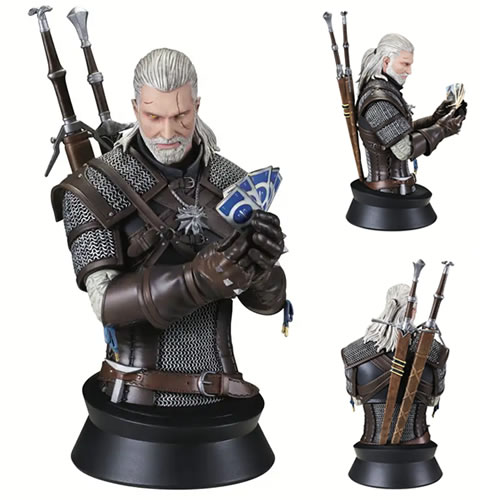 The Witcher 3 The Wild Hunt Mini Busts - Geralt Playing Gwent