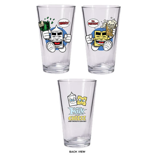 Drinkware - Milk And Cheese Pint Glass 2-Pack