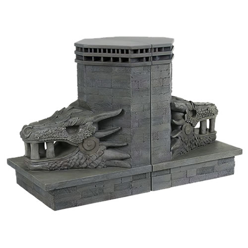 Bookends - Game Of Thrones - Dragonstone Gate Dragon Bookends