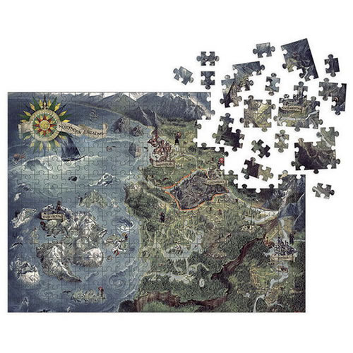 Puzzles - 1000 Pcs - The Witcher 3 Wild Hunt - Witcher World Map