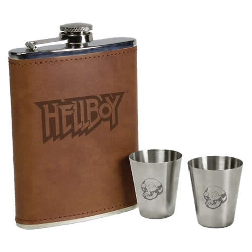 Hellboy Accessories - Hellboy Deluxe Flask Set