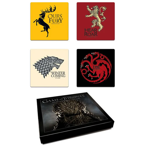 Coasters - Game Of Thrones - House Coaster Assorted 4-Pack Series 01