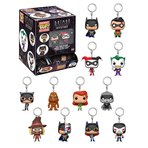 Pocket Pop! Keychains - DC Comic's - Batman The Animated Series - 24pc Mystery Blindbag Display