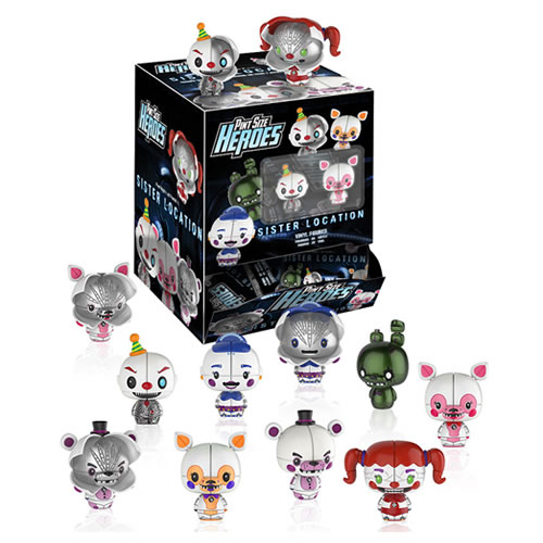 Pint Size Heroes Vinyl Figures - FNAF Sister Location - 24pc Assorted Blind Bags Display