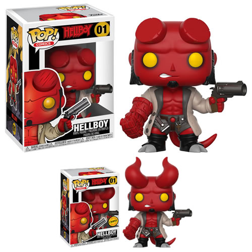 Pop! Comics - Hellboy - Series 01 - Hellboy (Jacket) w/ Chase