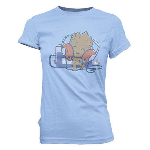 T-Shirts - Super Cute Tees - Guardians Of The Galaxy - Groot Tape Deck