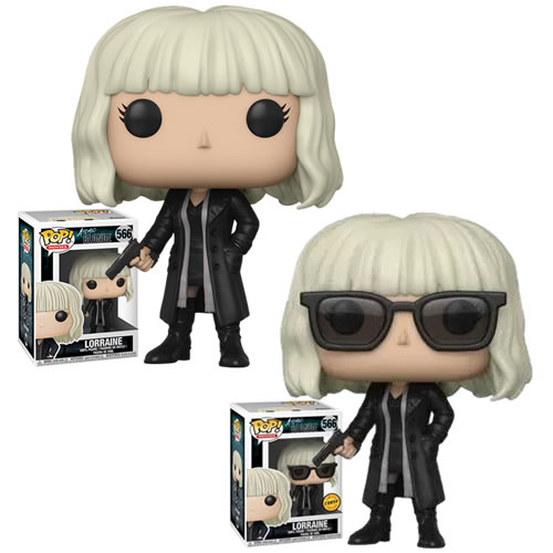 Pop! Movies - Atomic Blonde - Lorraine (Black Coat) w/ Chase