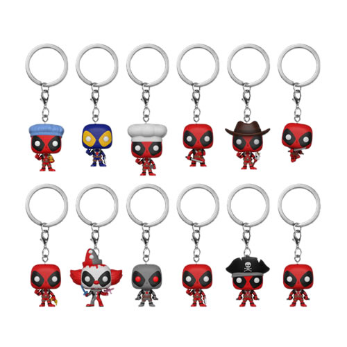 Pocket Pop! Keychains - Marvel - 24pc Deadpool Assorted Display