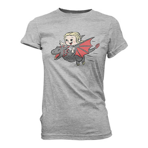 T-Shirts - Super Cute Tees - Game Of Thrones - Daenerys Flying Dragon