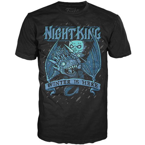 T-Shirts - POP! Tees - Game Of Thrones - Night King On Ice Dragon