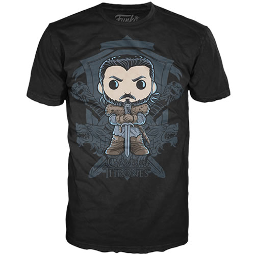 T-Shirts - POP! Tees - Game Of Thrones - Jon Snow w/ Crest