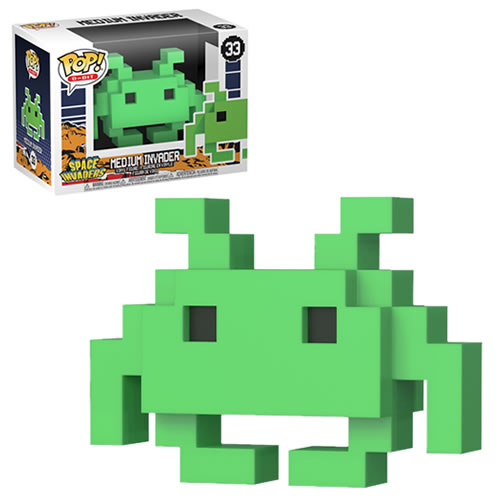 Pop! 8-Bit - Space Invaders - Green Medium Invader