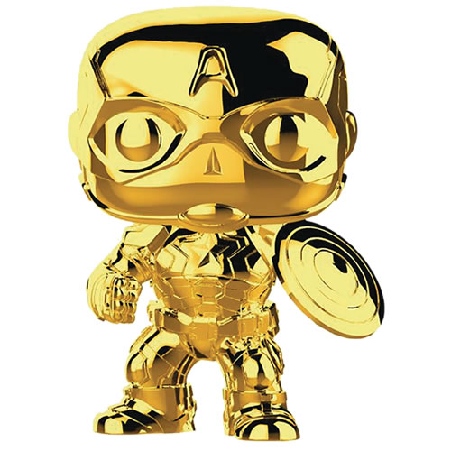 Pop! Marvel - MCU: The First Ten Years - Captain America (Gold Chrome)