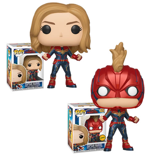 Pop! Movies - Marvel - Captain Marvel Movie - Captain Marvel w/ Chase