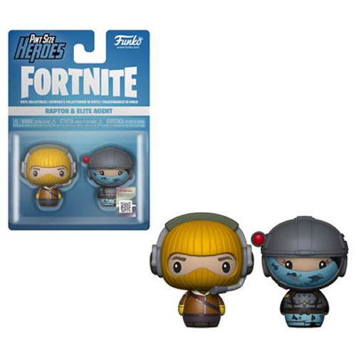 Pint Size Heroes Vinyl Figures - Fortnite - S01a - Raptor / Elite Agent 2-Pack