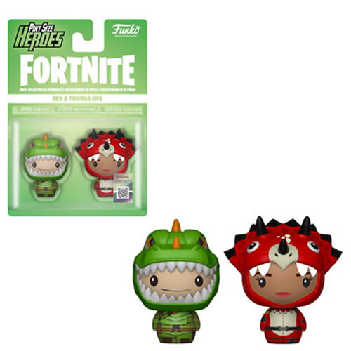 Pint Size Heroes Vinyl Figures - Fortnite - S01a - Rex / Tricera Ops 2-Pack