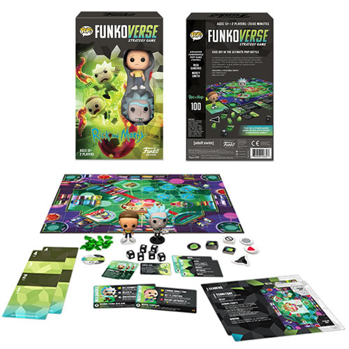 Pop! Funkoverse Strategy Games -  Rick And Morty - 100 Expandalone