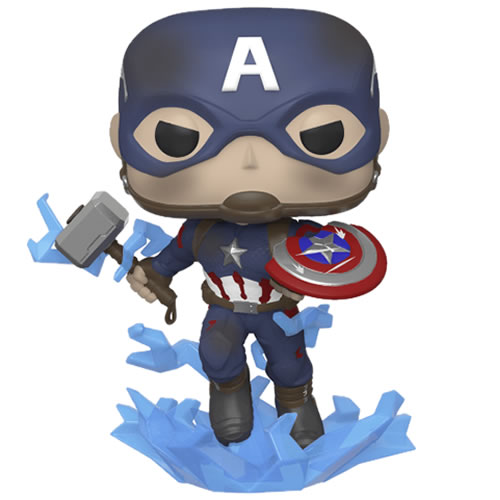 Pop! Marvel - Avengers 4 Endgame Movie - Captain America (Broken Shield & Mjolnir)