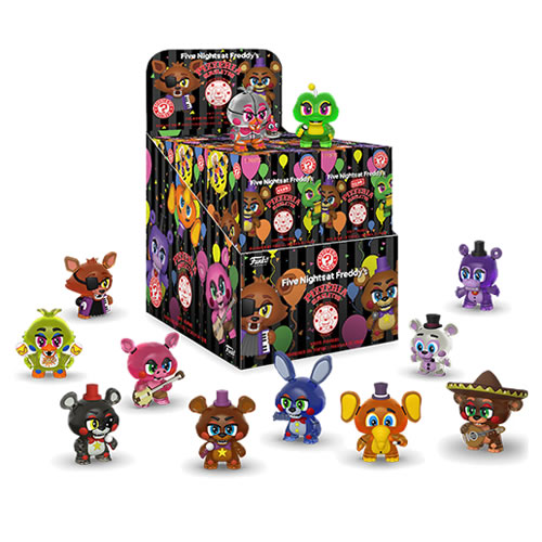 Mystery Minis Figures - FNAF - Pizzeria Sim - 12pc Assorted Display (TRL / GID)