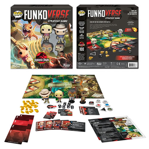 Pop! Funkoverse Strategy Games - Jurassic Park - 100 Base Set (SPANISH / ESPAOL Version)