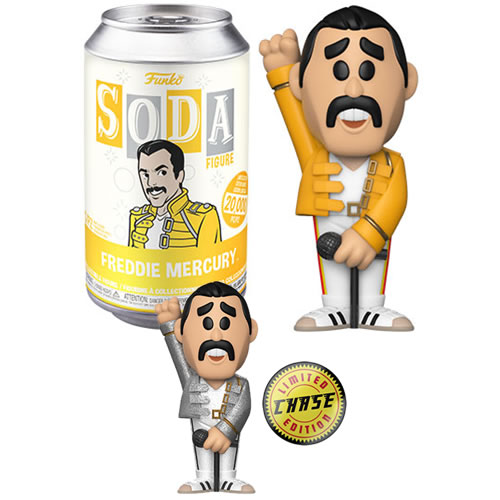 Vinyl Soda Figures - W06 - Queen - Freddie Mercury w/ Chase