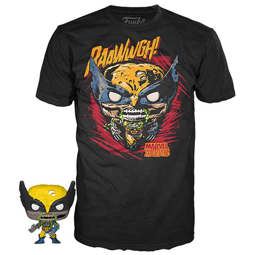 Pocket Pop! & Tee - Marvel Zombies - Wolverine Assortment (Adult Sizes)