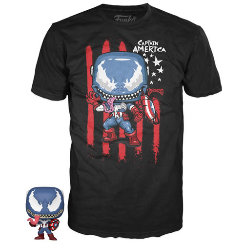 Pocket Pop! & Tee - Marvel Venom - Captain America Assortment (Youth Sizes)