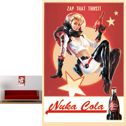 Fallout 4 Metal Sign - Vintage Pin-Up Nuka Cola