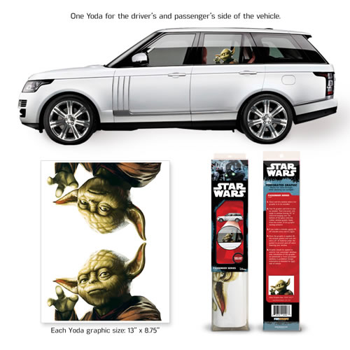 Automotive Graphics - Star Wars - Classic Yoda Passenger Series Window Decal