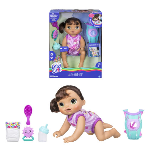 Baby Alive Dolls - Baby Go Bye Bye (Brunette) - 0000