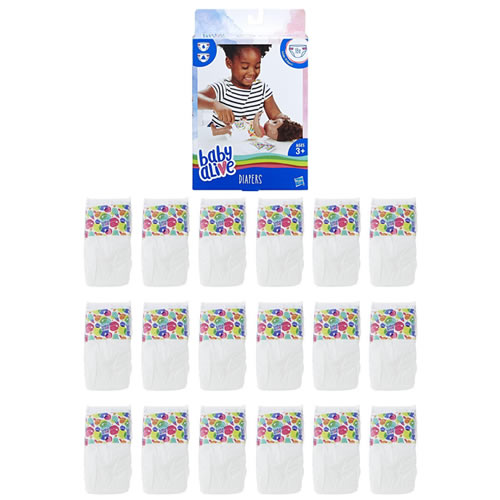 Baby Alive Dolls - 18pc Diapers Refill Pack - 0000