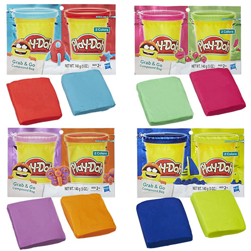 Play-Doh - Grab N' Go Compound Bag Assortment - 0000