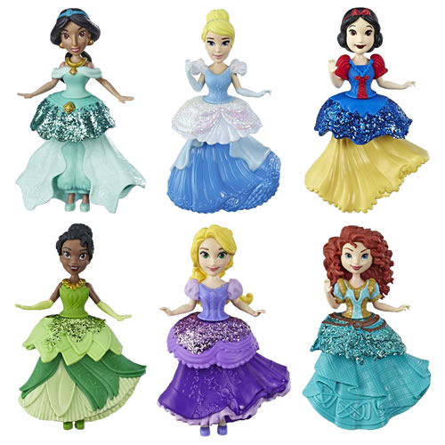 Disney Princesses Dolls - Small Doll Royal Clips Assortment - AS08