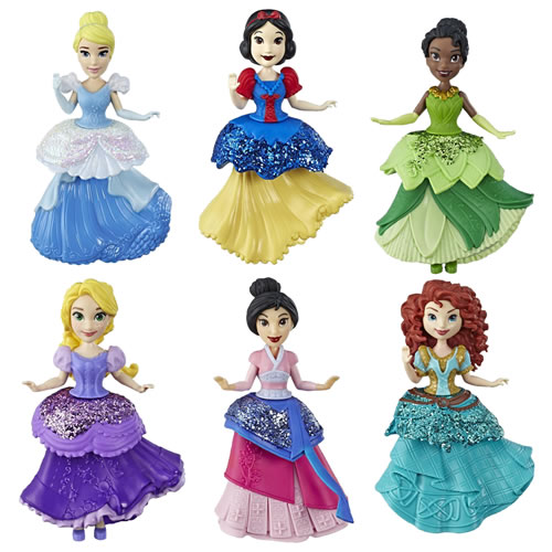 Disney Princesses Dolls - Small Doll Royal Clips Assortment - AT44