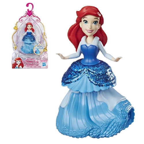 Disney Princesses Dolls - Ariel w/ Royal Clips Fashion One-Clip Skirt - AX00