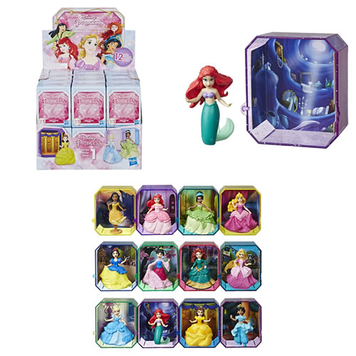 Disney Princesses Dolls - Surprise Blind Box S01 - 24pc Gem Collection Display - AS00