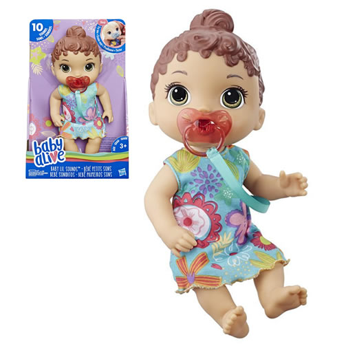 Baby Alive Dolls - Lil Sounds Baby (Brunette) - AX01