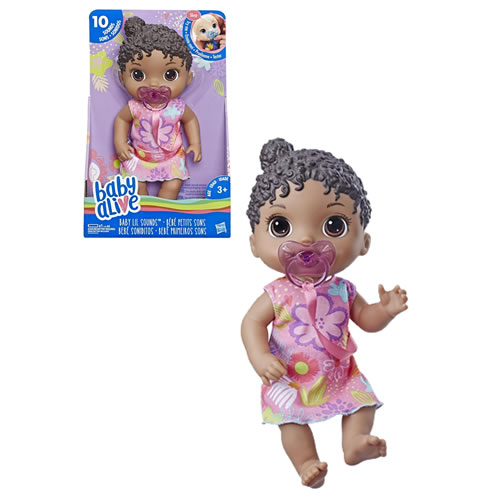 Baby Alive Dolls - Baby Lil Sounds (African American) - AX00