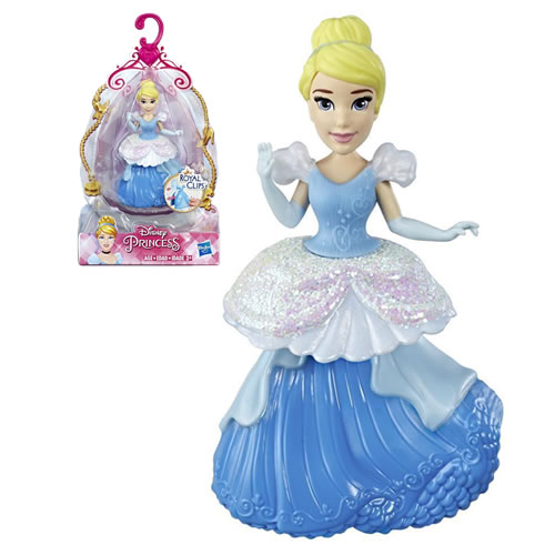 Disney Princesses Dolls - Small Doll Royal Clips Cinderella - AX01